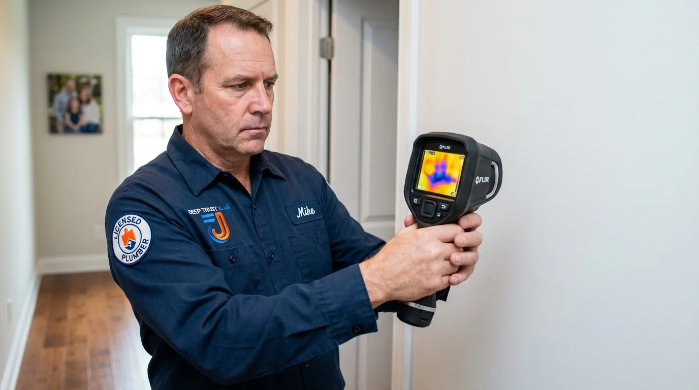 Thermal imaging leak detection by Johns Plumbing LLC in Port Chester
